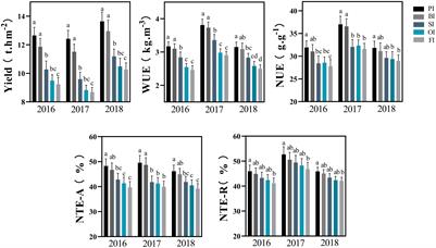 Association of maize (Zea mays L.) senescence with water and nitrogen utilization under different drip irrigation systems
